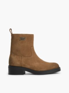 Suede Soft Outsole Chelsea Boots — Brown 1