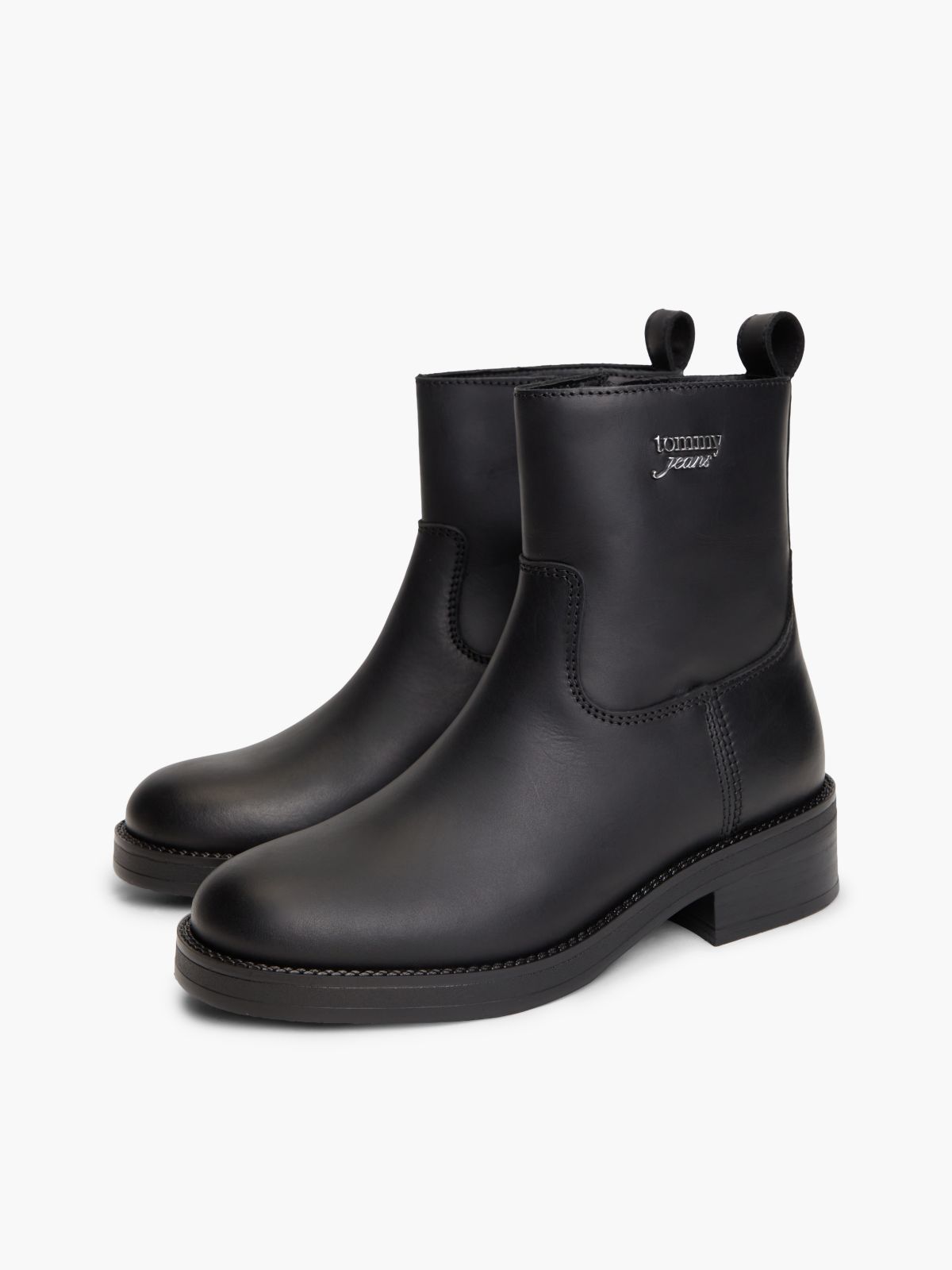 Leather Soft Outsole Chelsea Boots — Black