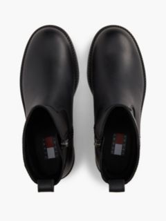 Leather Soft Outsole Chelsea Boots — Black 3