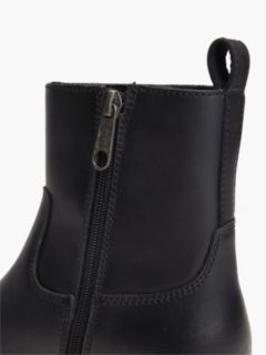 Leather Soft Outsole Chelsea Boots — Black 6