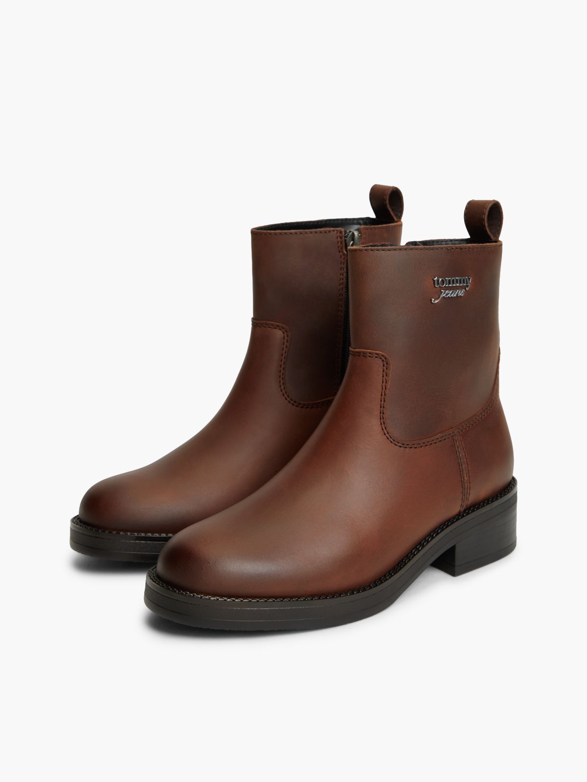 Leather Soft Outsole Chelsea Boots — Brown