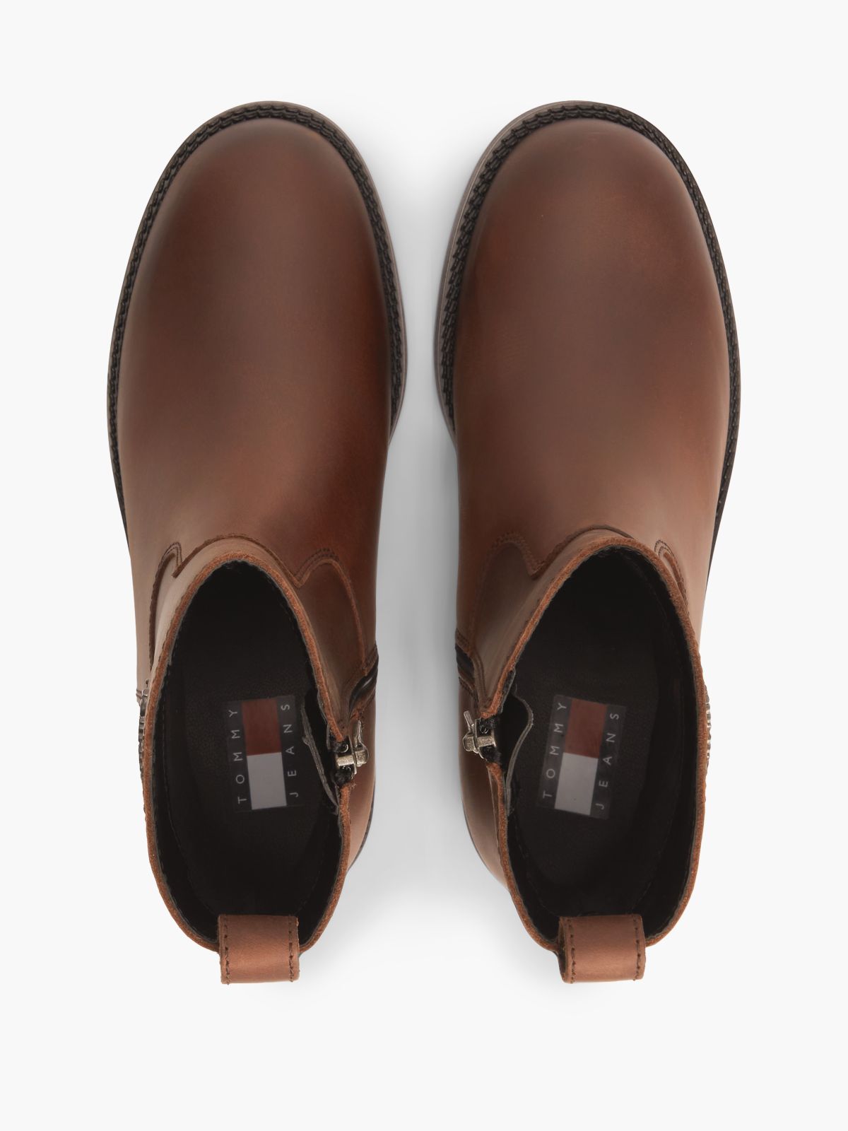 Leather Soft Outsole Chelsea Boots — Brown
