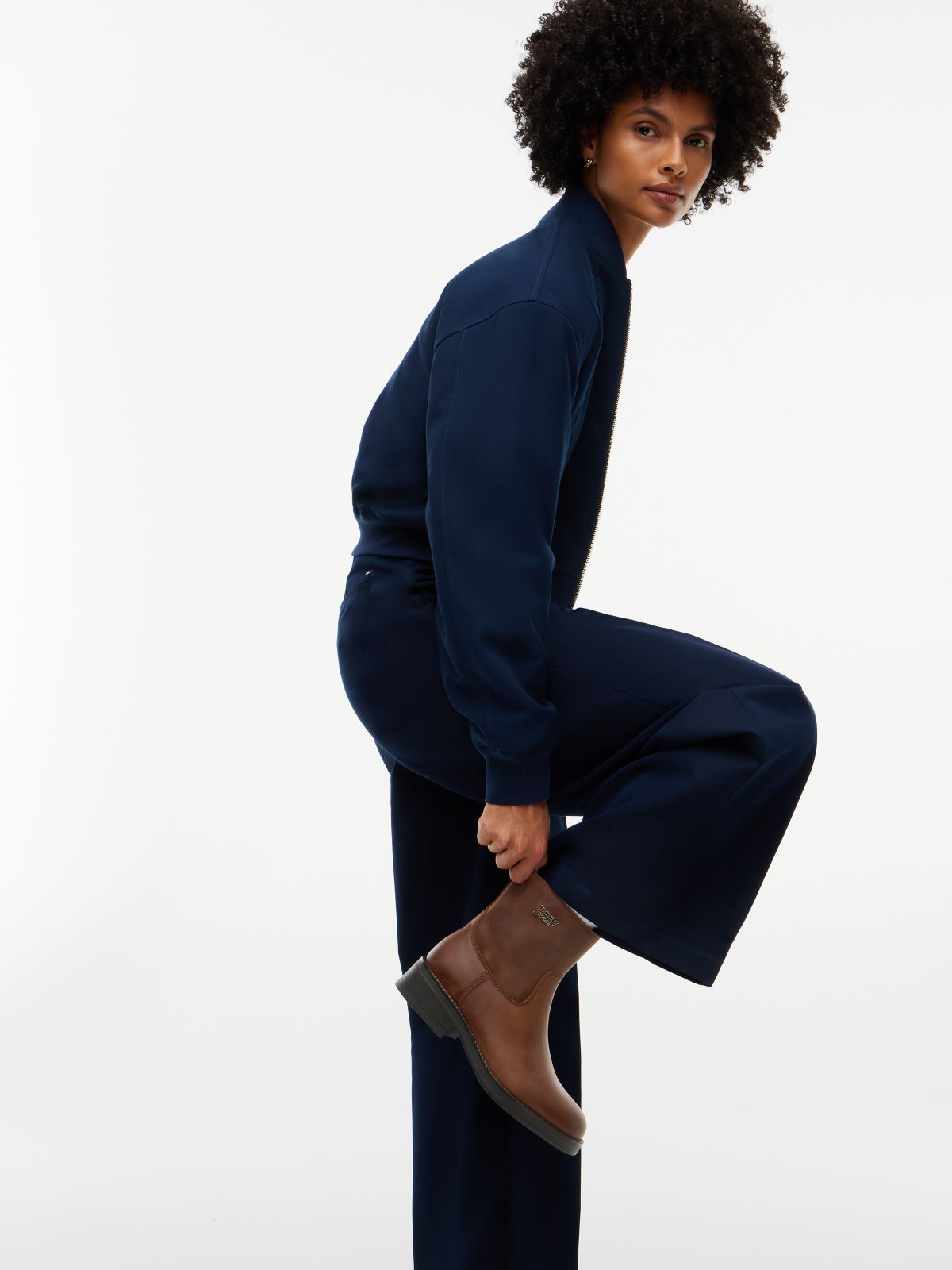 Leather Soft Outsole Chelsea Boots — Brown