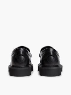 Archive Leather Contrast Penny Loafers — Black 4