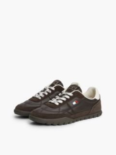 Leather Cleat Low Profile Trainers — Brown 2