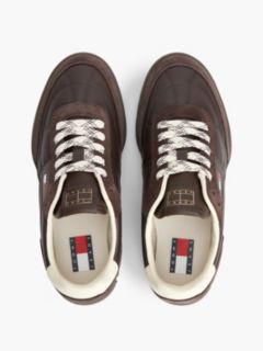 Leather Cleat Low Profile Trainers — Brown 3