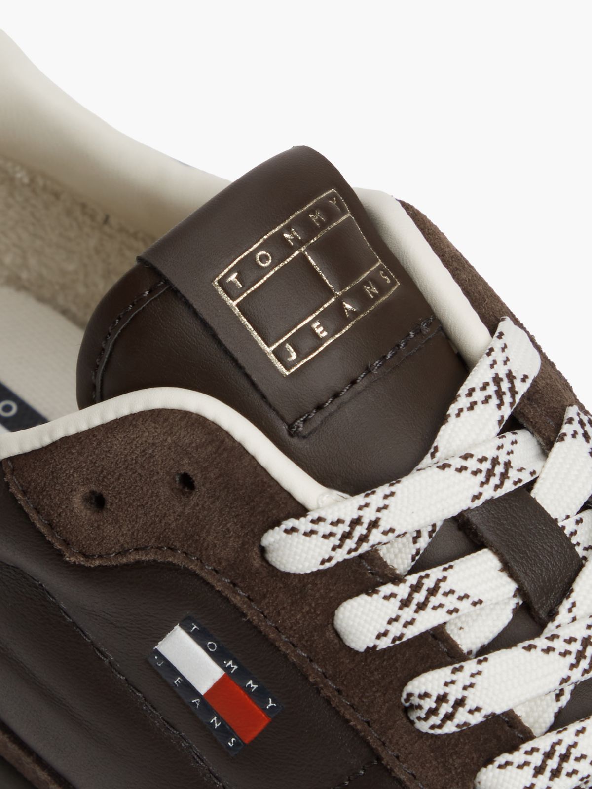 Leather Cleat Low Profile Trainers — Brown