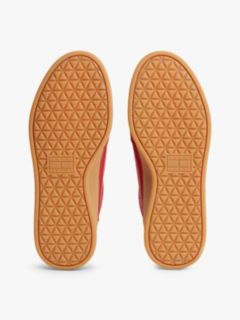 The Greenwich Leather Chunky Cupsole Trainers — Red 5