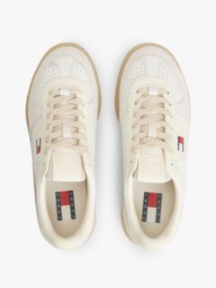 The Greenwich Leather Chunky Cupsole Trainers — Beige 3