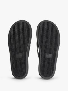 Leather Buckle Flip-Flops — Black 5