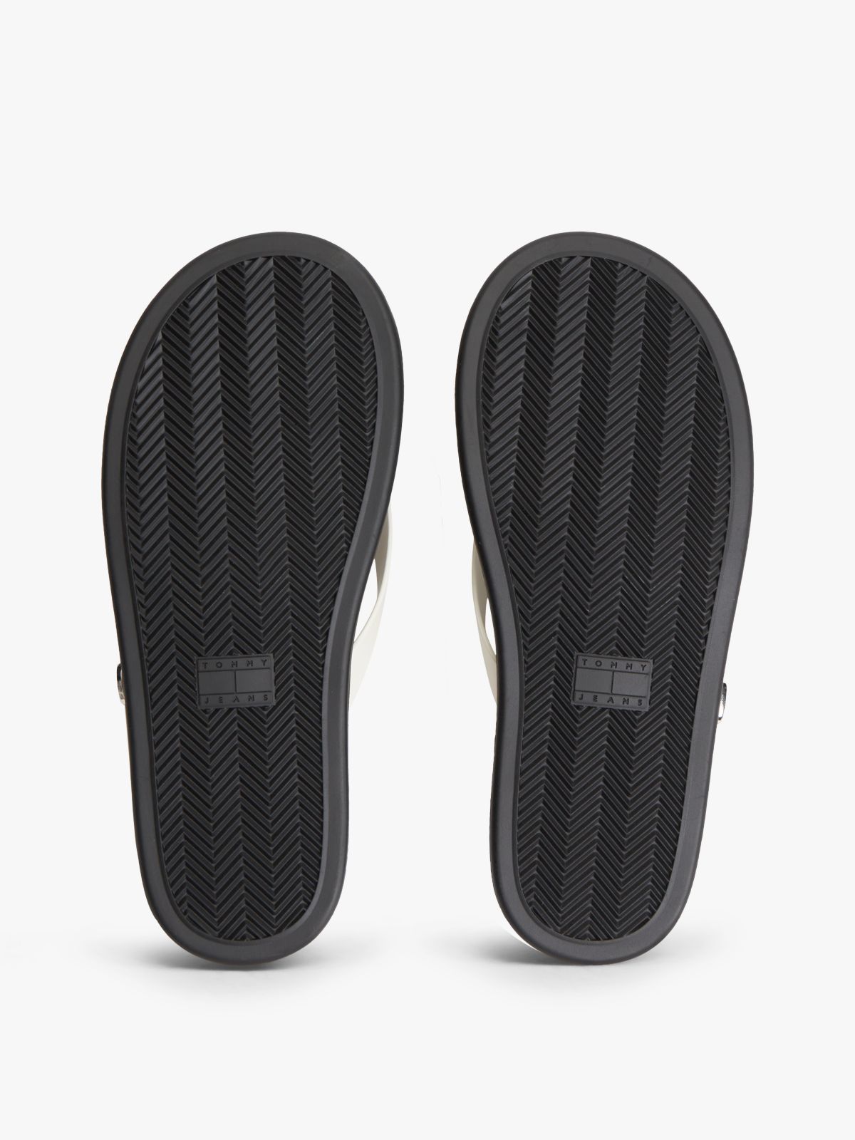 Leather Buckle Flip-Flops — White