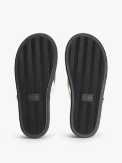 Leather Buckle Flip-Flops — White 5