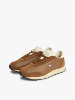 Archive Retro Trainers With Leather — Brown 2
