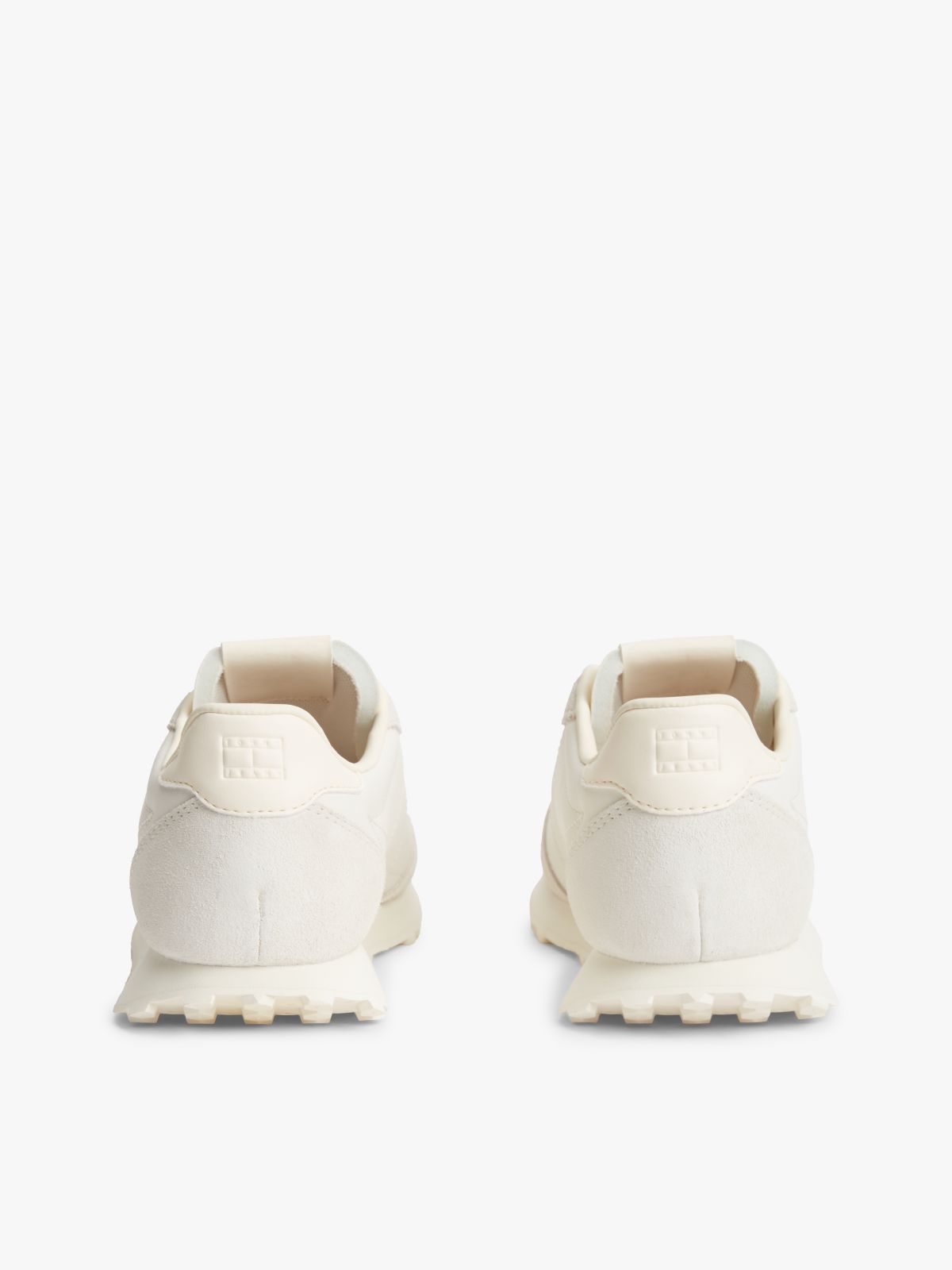Archive Retro Trainers With Leather — White