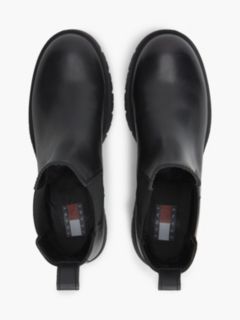 Leather Cleat Chelsea Boots — Black 3