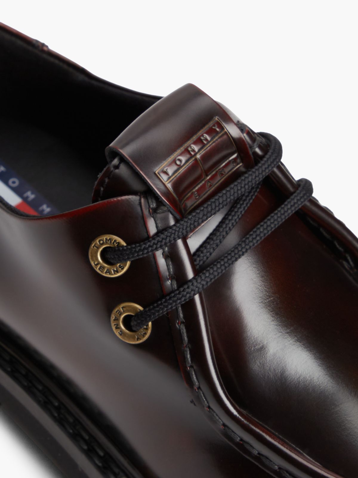 Archive Leather Cleat Derby Shoes — Brown