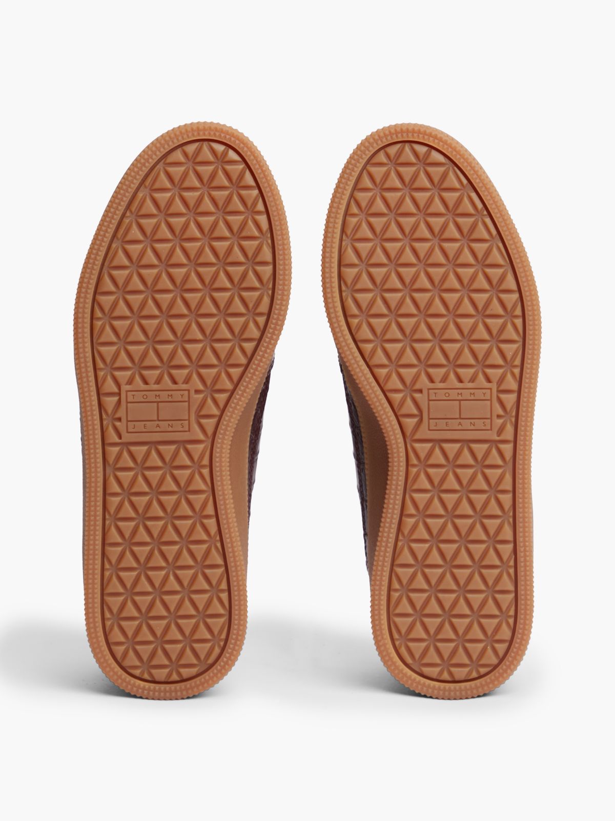 The Greenwich Croco-Print Leather Trainers — Brown