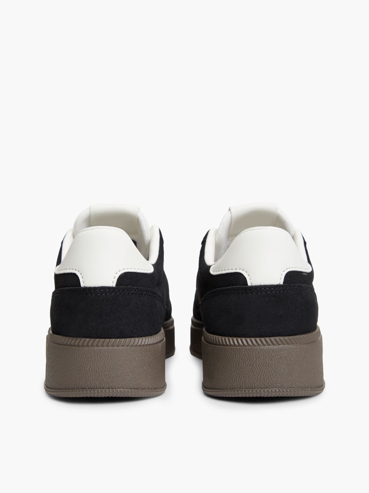 The Greenwich Suede Logo Charm Trainers — Black