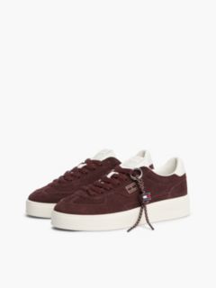The Greenwich Suede Logo Charm Trainers — Brown 2