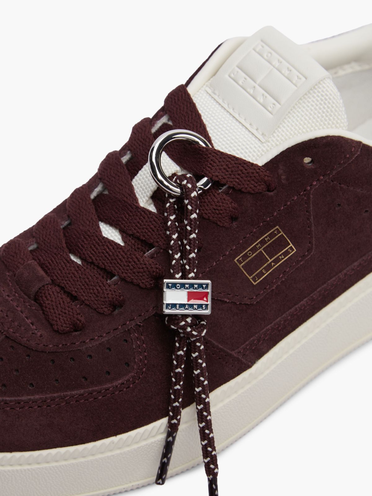 The Greenwich Suede Logo Charm Trainers — Brown