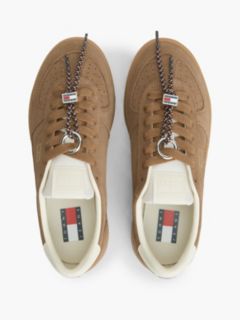 The Greenwich Suede Logo Charm Trainers — Brown 3