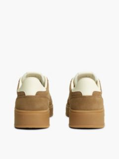 The Greenwich Suede Logo Charm Trainers — Brown 4