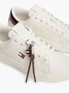 Logo Charm Trainers With Leather — Pink 6