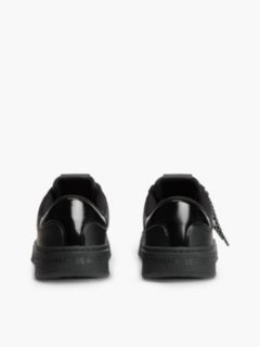 Logo Charm Trainers With Leather — Black 4