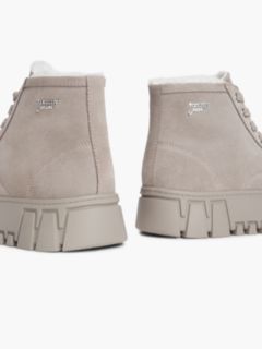 Suede Warm Lined Platform Trainers — Grey 6