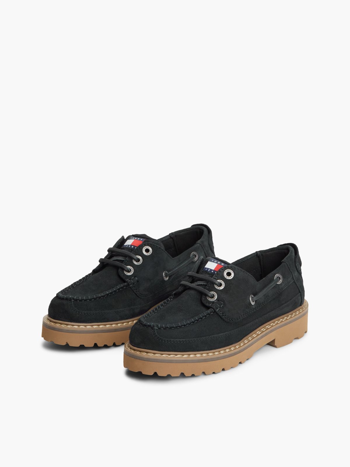 Archive Suede Cleat Boat Shoes — Blue