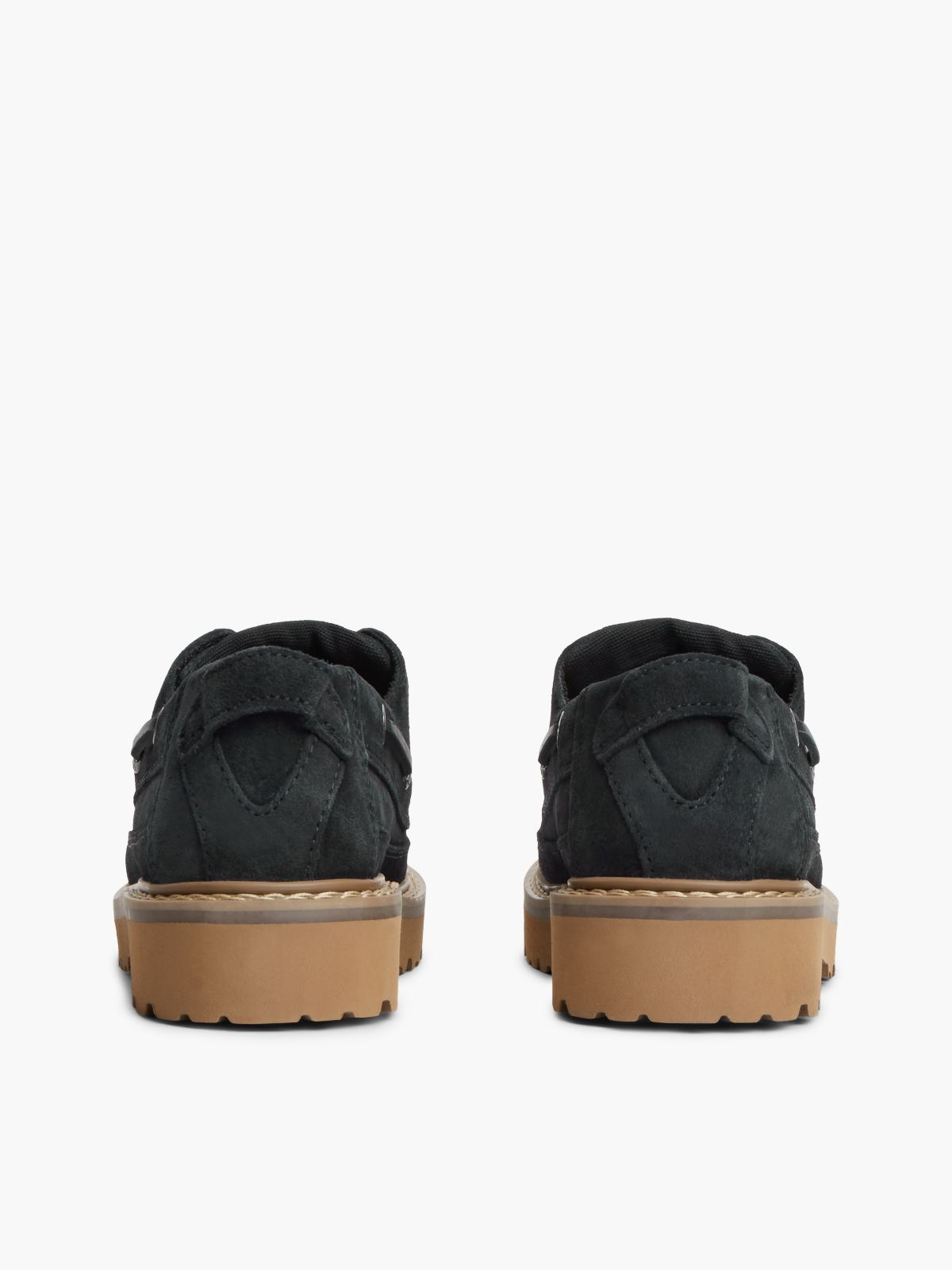 Archive Suede Cleat Boat Shoes — Blue
