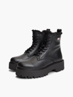Archive Leather Warm Lined Platform Lace-Up Boots — Black 2
