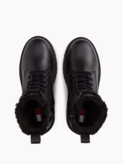 Archive Leather Warm Lined Platform Lace-Up Boots — Black 3