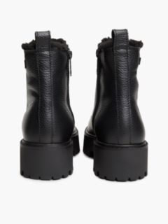 Archive Leather Warm Lined Platform Lace-Up Boots — Black 4