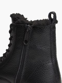 Archive Leather Warm Lined Platform Lace-Up Boots — Black 6