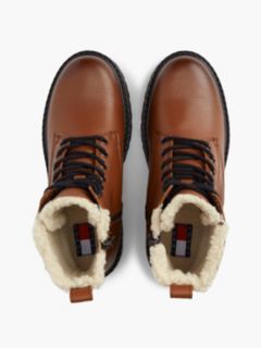 Archive Leather Warm Lined Platform Lace-Up Boots — Brown 3