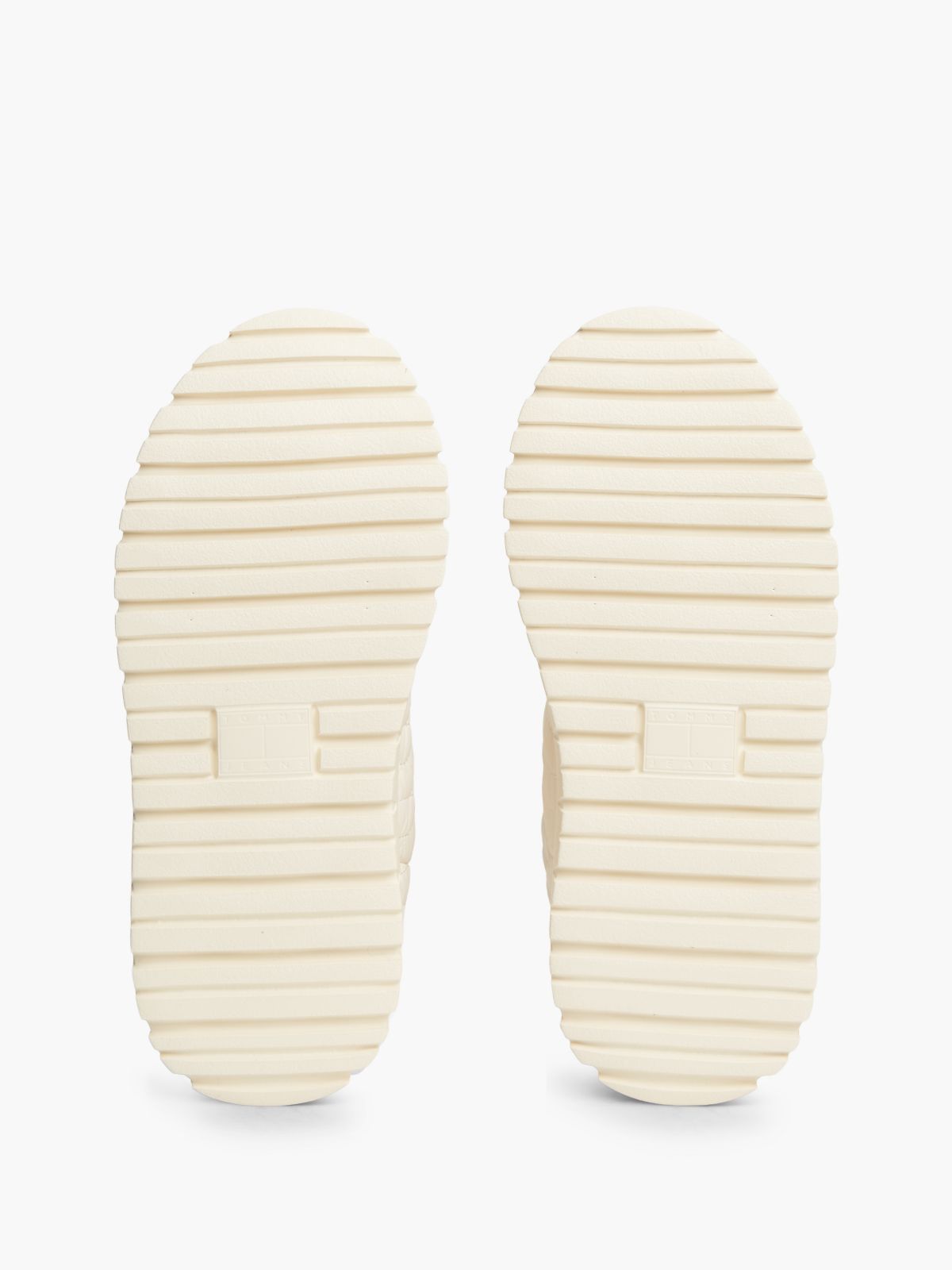 Warm Lined Quilted Snow Boots — Beige