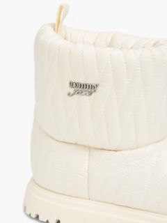 Warm Lined Quilted Snow Boots — Beige 6