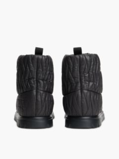 Warm Lined Quilted Snow Boots — Black 4