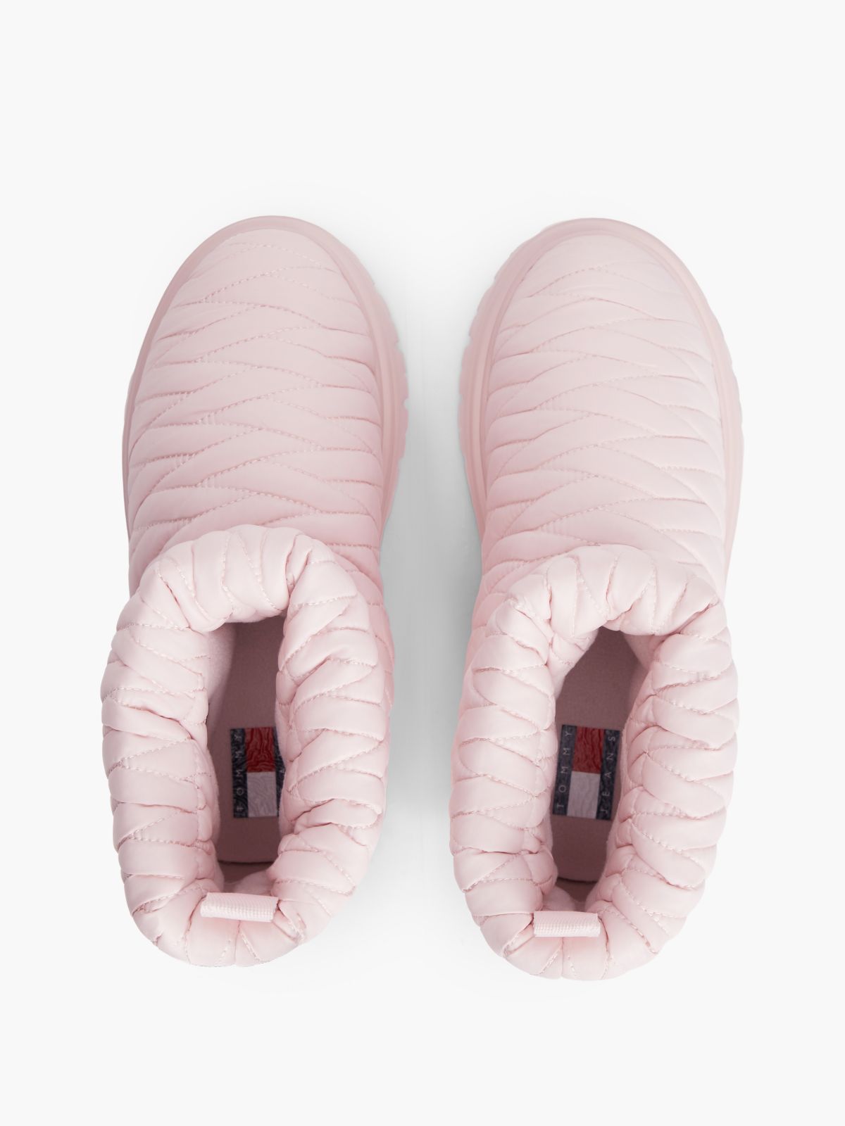 Warm Lined Quilted Snow Boots — Pink