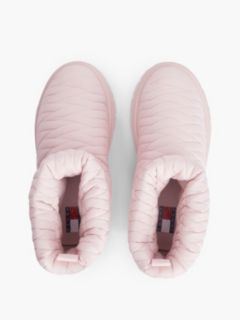 Warm Lined Quilted Snow Boots — Pink 3