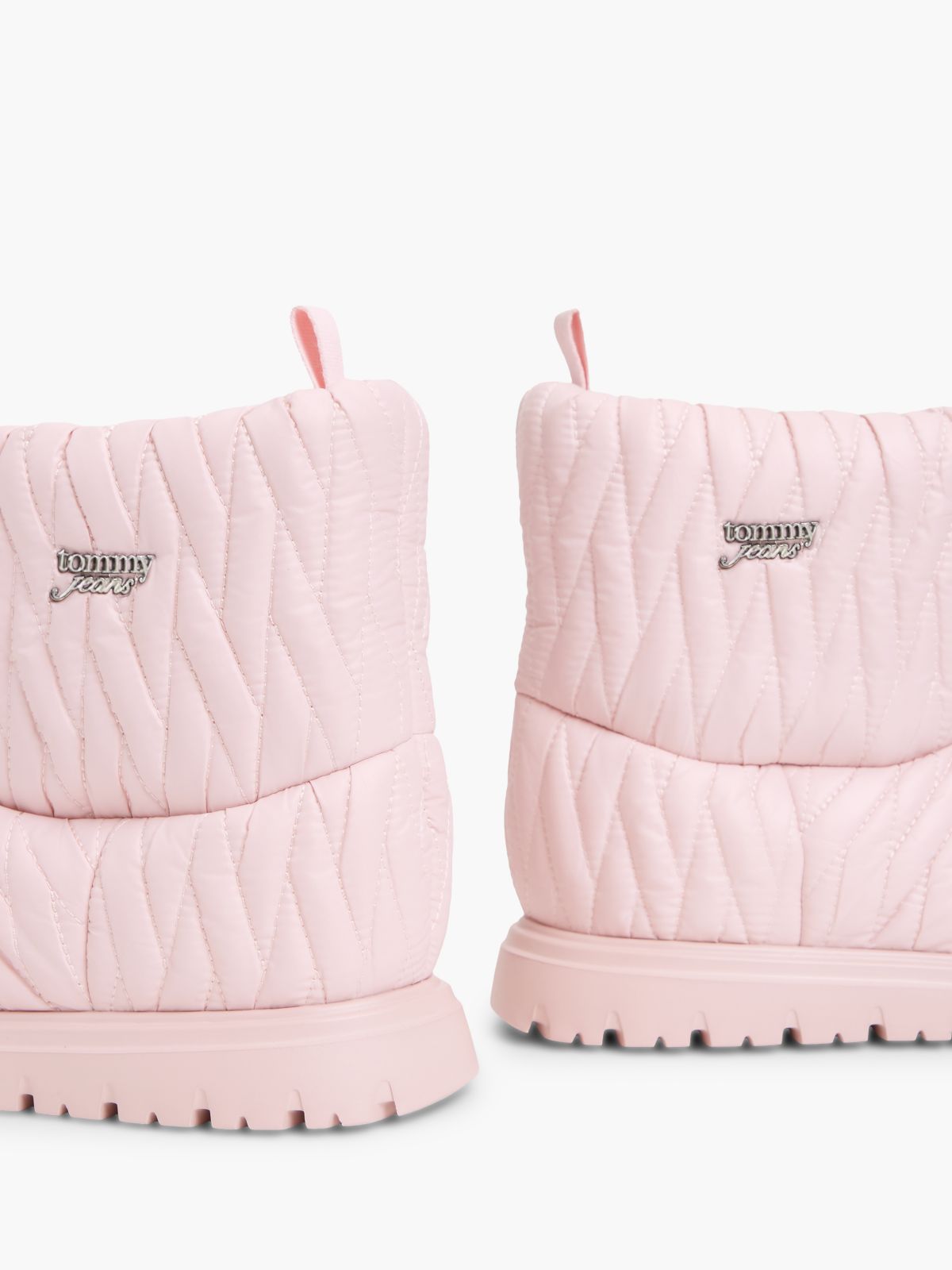 Warm Lined Quilted Snow Boots — Pink