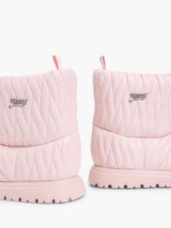 Warm Lined Quilted Snow Boots — Pink 6