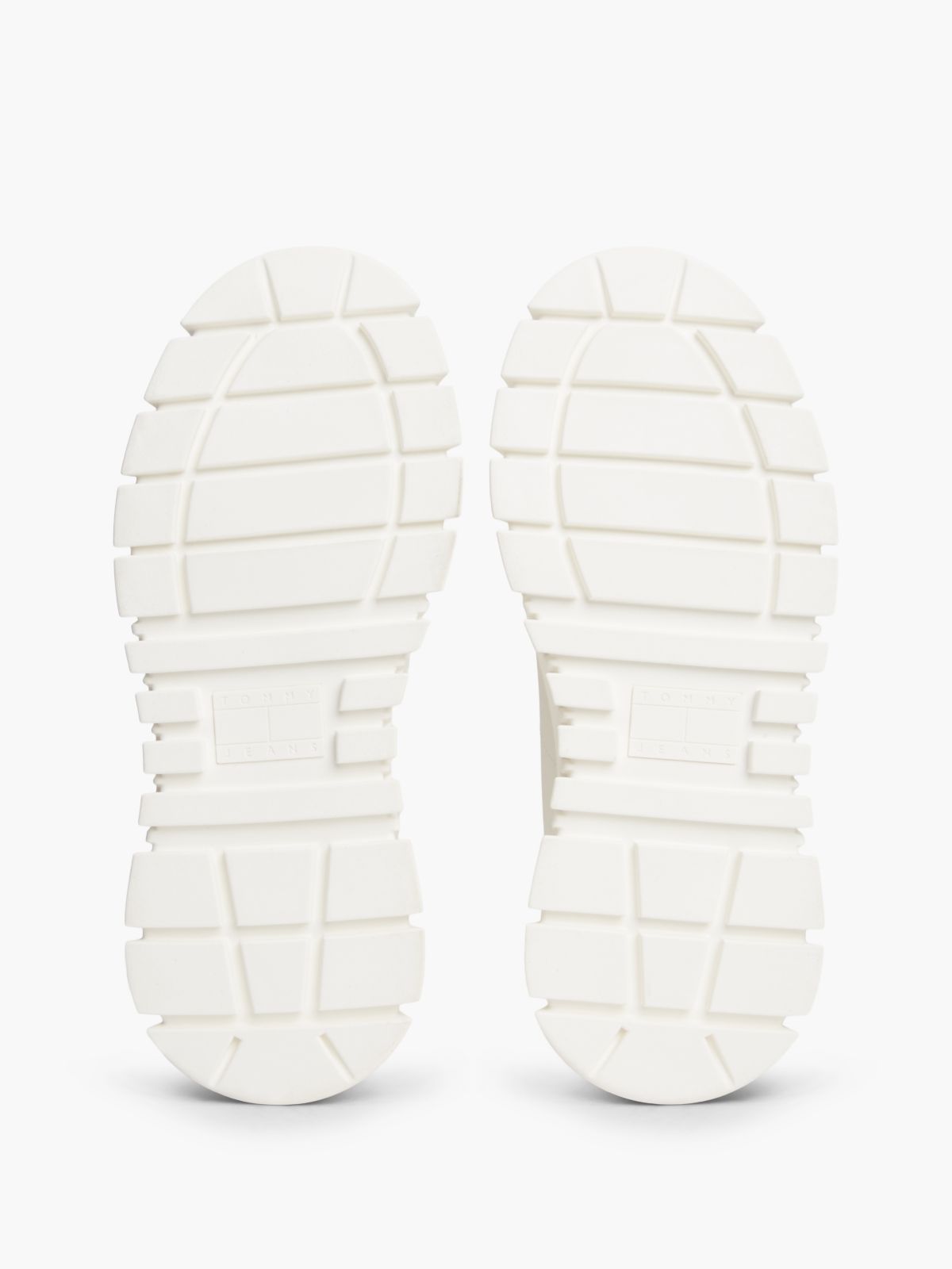 Logo Platform Trainers With Leather — White