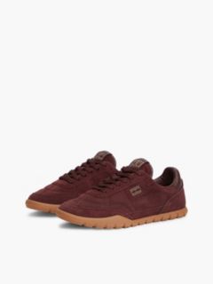 Suede Cleat Low Profile Trainers — Brown 2