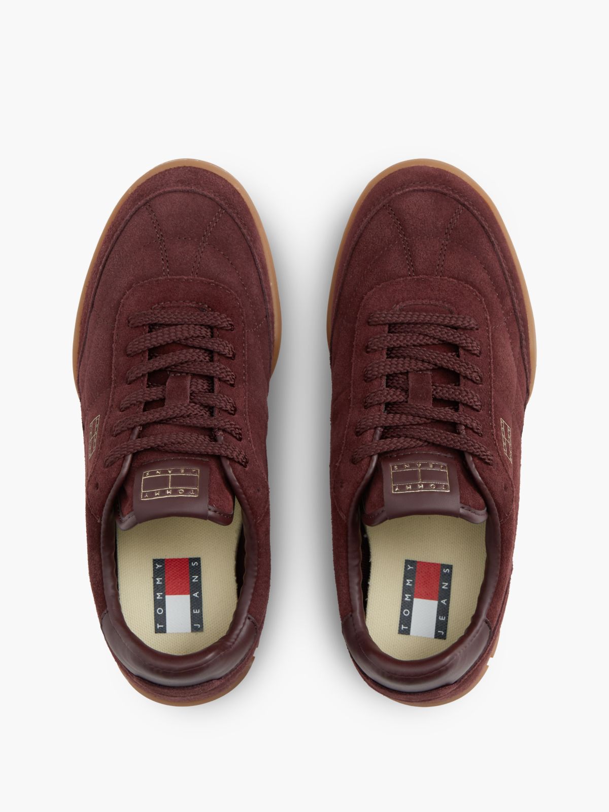 Suede Cleat Low Profile Trainers — Brown