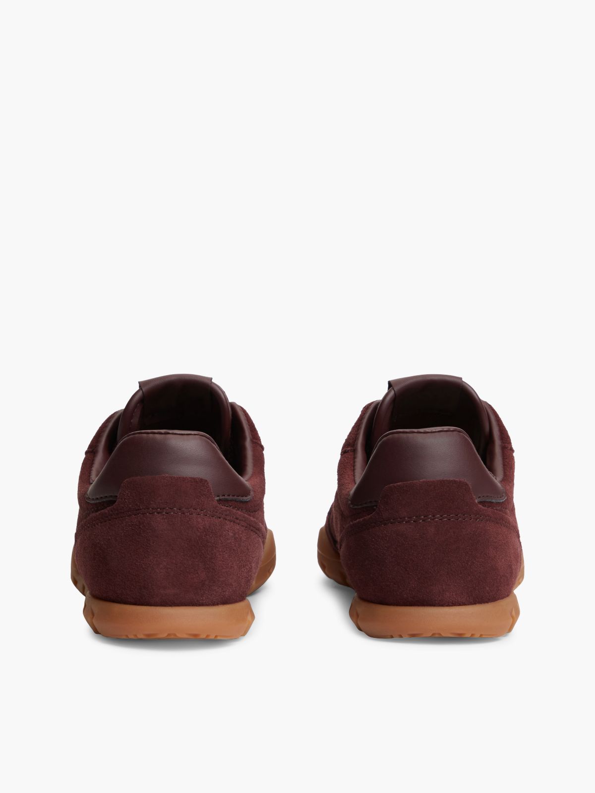 Suede Cleat Low Profile Trainers — Brown