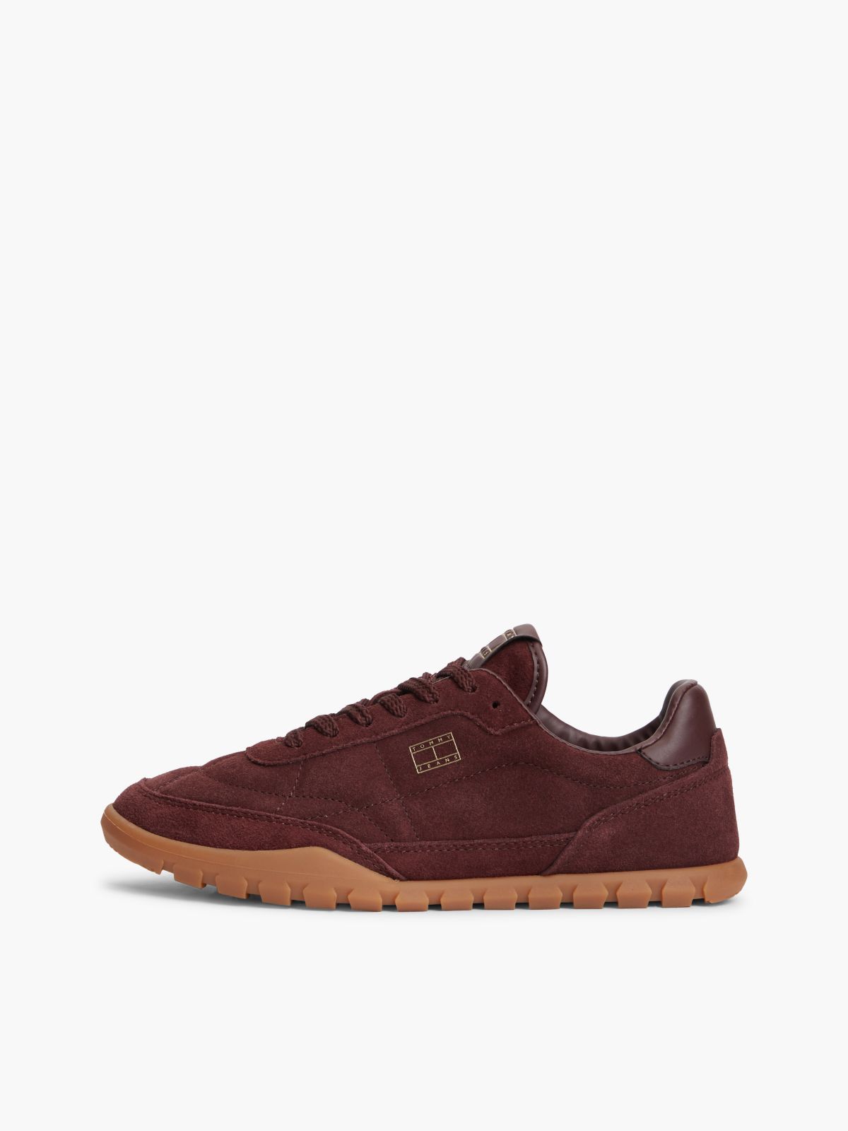 Suede Cleat Low Profile Trainers — Brown