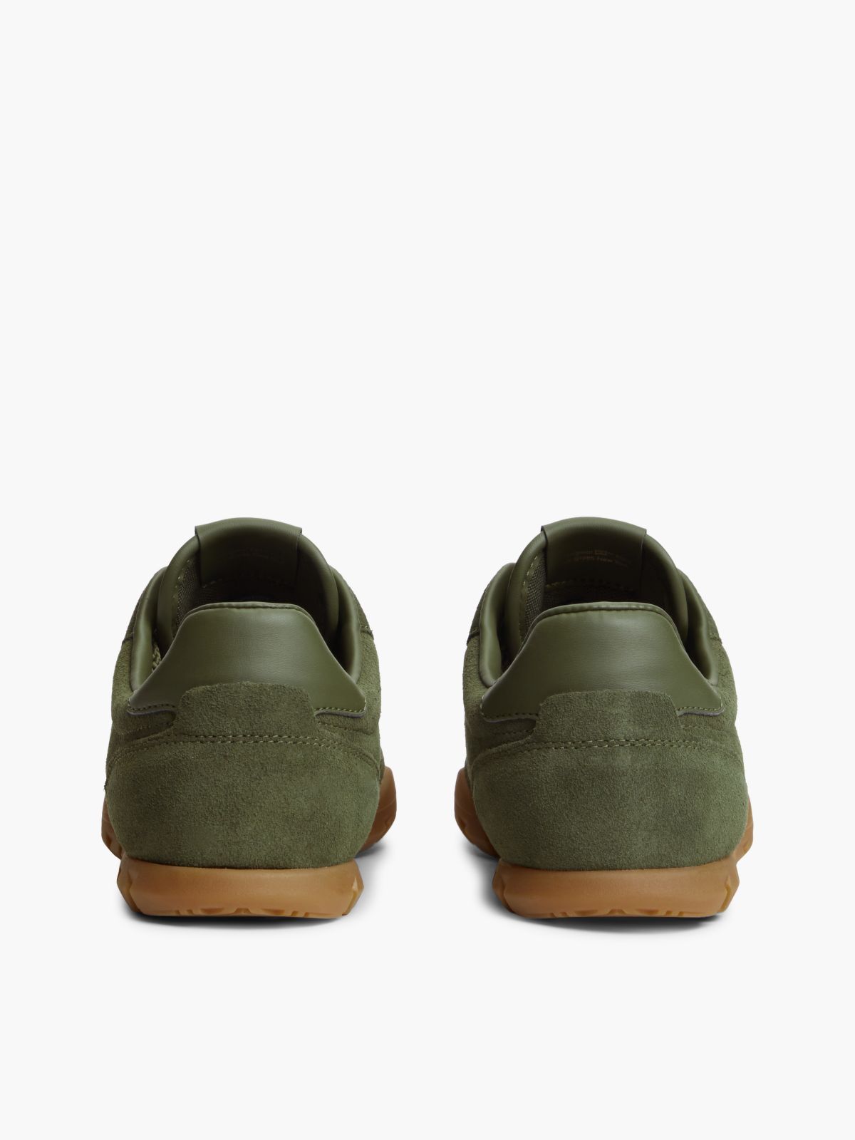 Suede Cleat Low Profile Trainers — Green