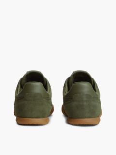 Suede Cleat Low Profile Trainers — Green 4